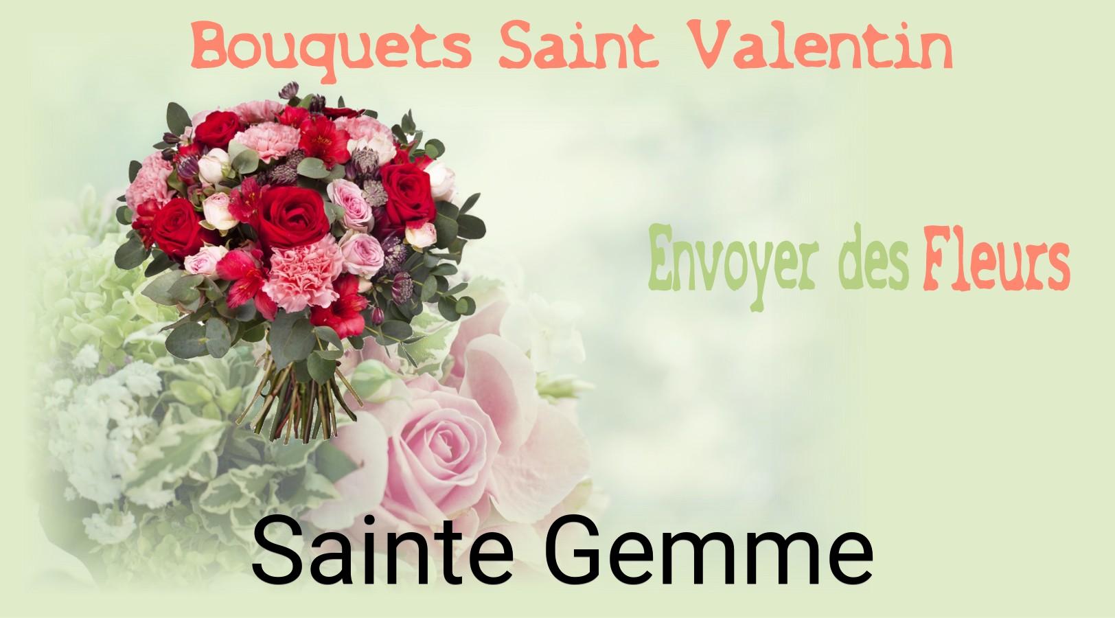 Roses de Saint-Valentin livrées à Sainte-Gemme